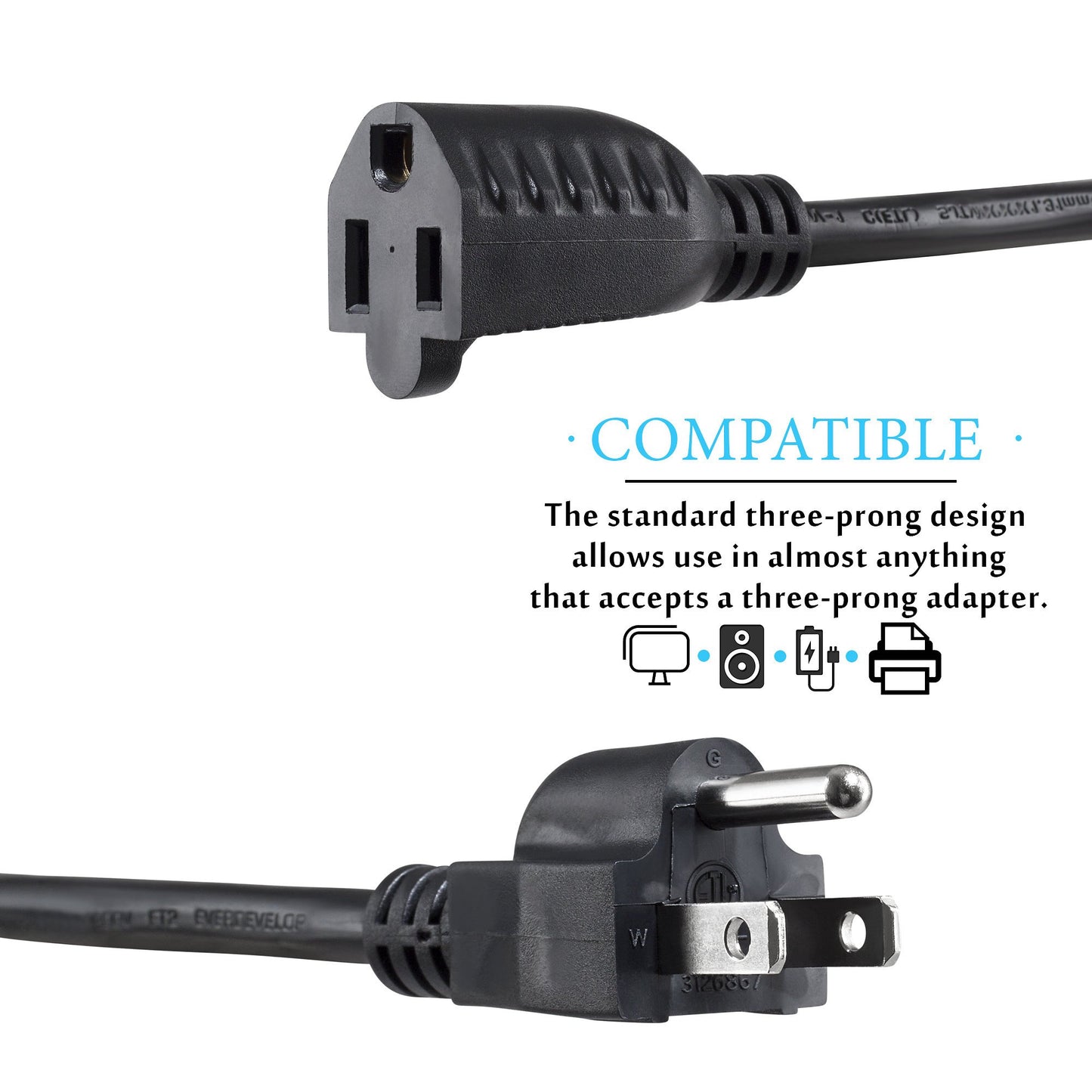 Black / 3 FT, Black / 4 FT, Black / 6 FT