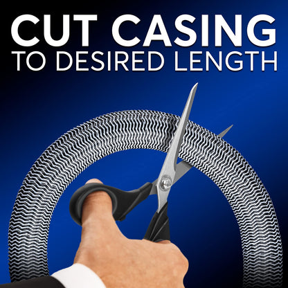 Maximm Cable Management Wire Loom Cable Sleeve Cord Cover / Protector Black and White