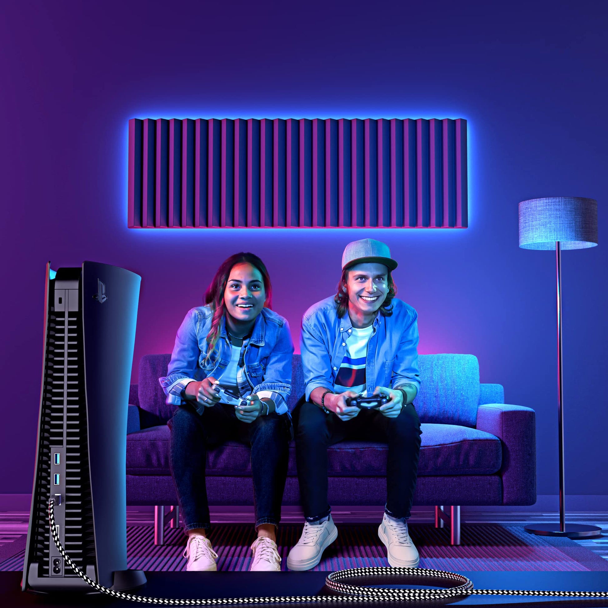 Maximm Cat7 Ethernet Cable Braided Network LAN Internet Cable Cord, Patch Cable