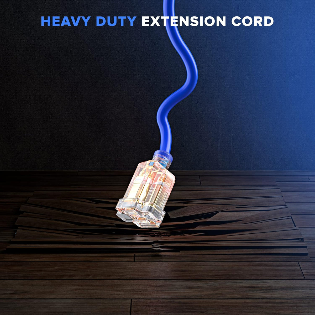 1-Outlet Lighted Extension Cord 16 Gauge