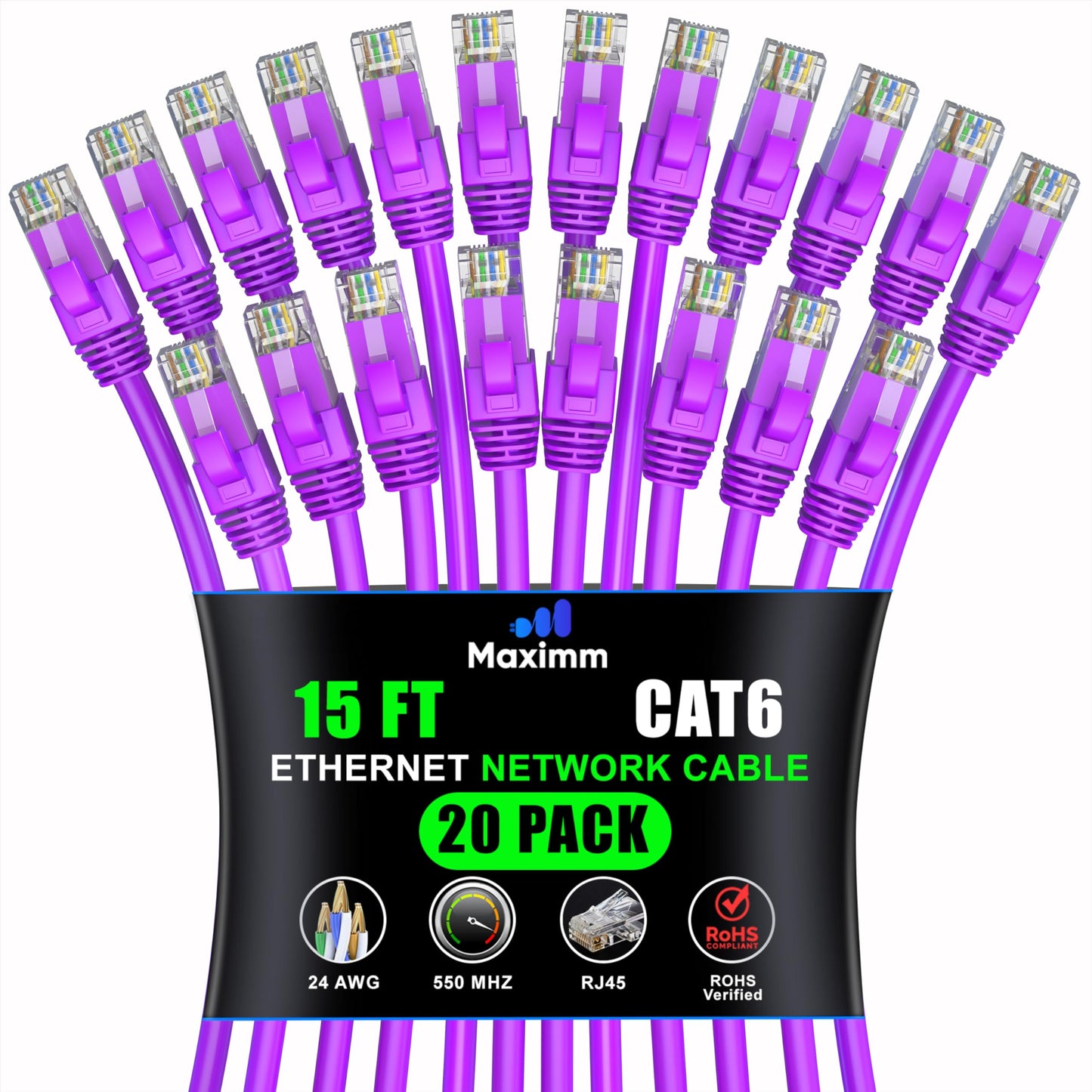 Purple / 15 FT