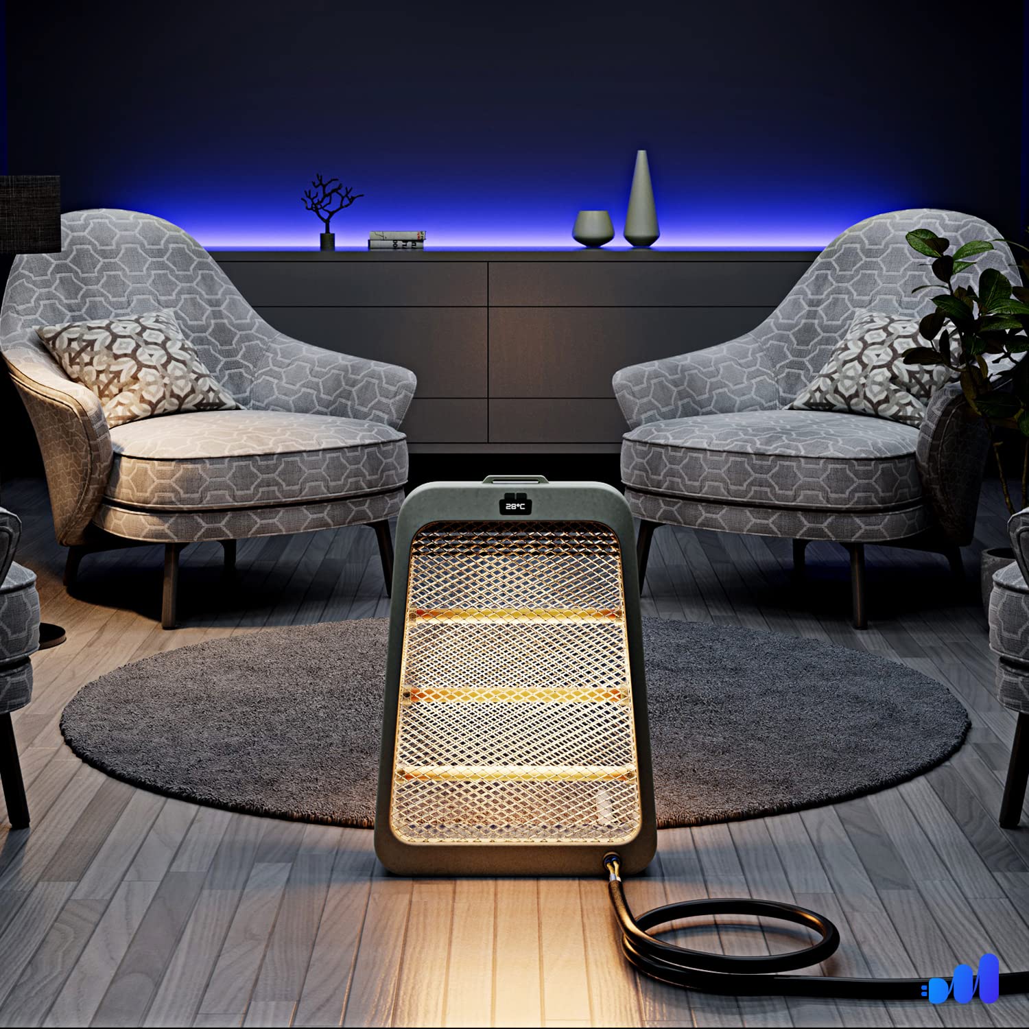 Maximm 360 Degree Rotating Flat Plug - Replacement Power Cord with Open End, 14AWG 3 Conductor, Pigtail Open Cable