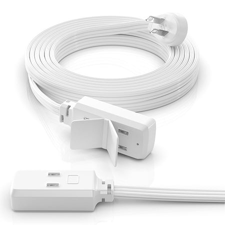 Extension Cord 3-Outlet 2-Prong with Safety Cover