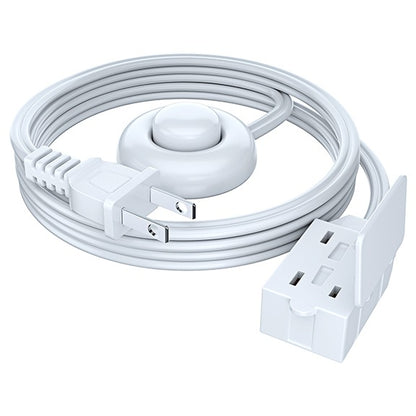 Maximm Extension Cord with on and Off Switch, Flat Plug Extension Cord with Multiple Outlets