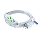Extension Cord with 3 Outlets and Built-in Loop, Flat Extension Cord ETL Listed
