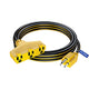 Extension Cord with 3 Outlets, 16 Gauge Indoor/Outdoor (2 Tone)