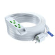 Extension Cord with 3 Outlets and Built-in Loop, Flat Extension Cord ETL Listed