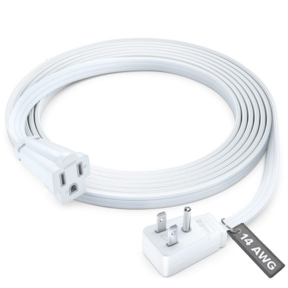 Extension Cord Heavy Duty 14/3 Wire for Air Conditions and Major Appliances, Flat Plug, 14 Gauge Power Cords ETL Listed