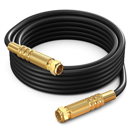 Maximm Coaxial Cable RG6 Coax Cable with Gold Plated F-Connectors