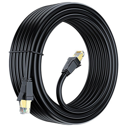 Cat8 Outdoor Ethernet Cable - 40Gbps - 2000Mhz - High Speed Waterproof LAN Network Cable