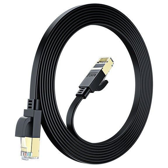 Maximm Cat8 Flat Ethernet Cable, High Speed LAN Internet Network