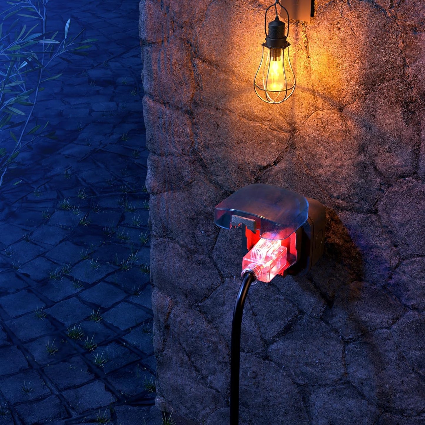 Extension Cord with Lighted Power Indicator Single Outlet 16 Gauge, SJTW, ETL Listed