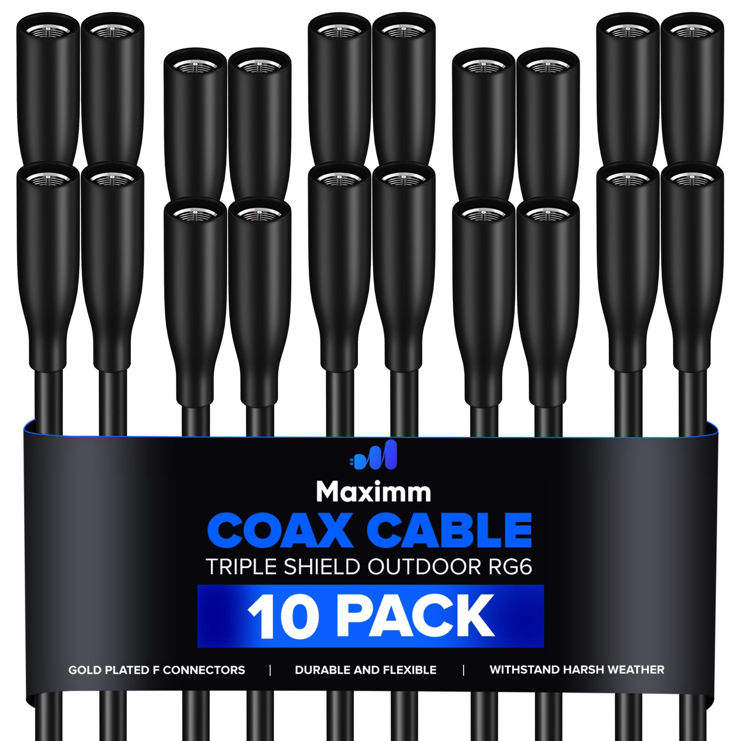 Coaxial Cable Outdoor 10 Pack