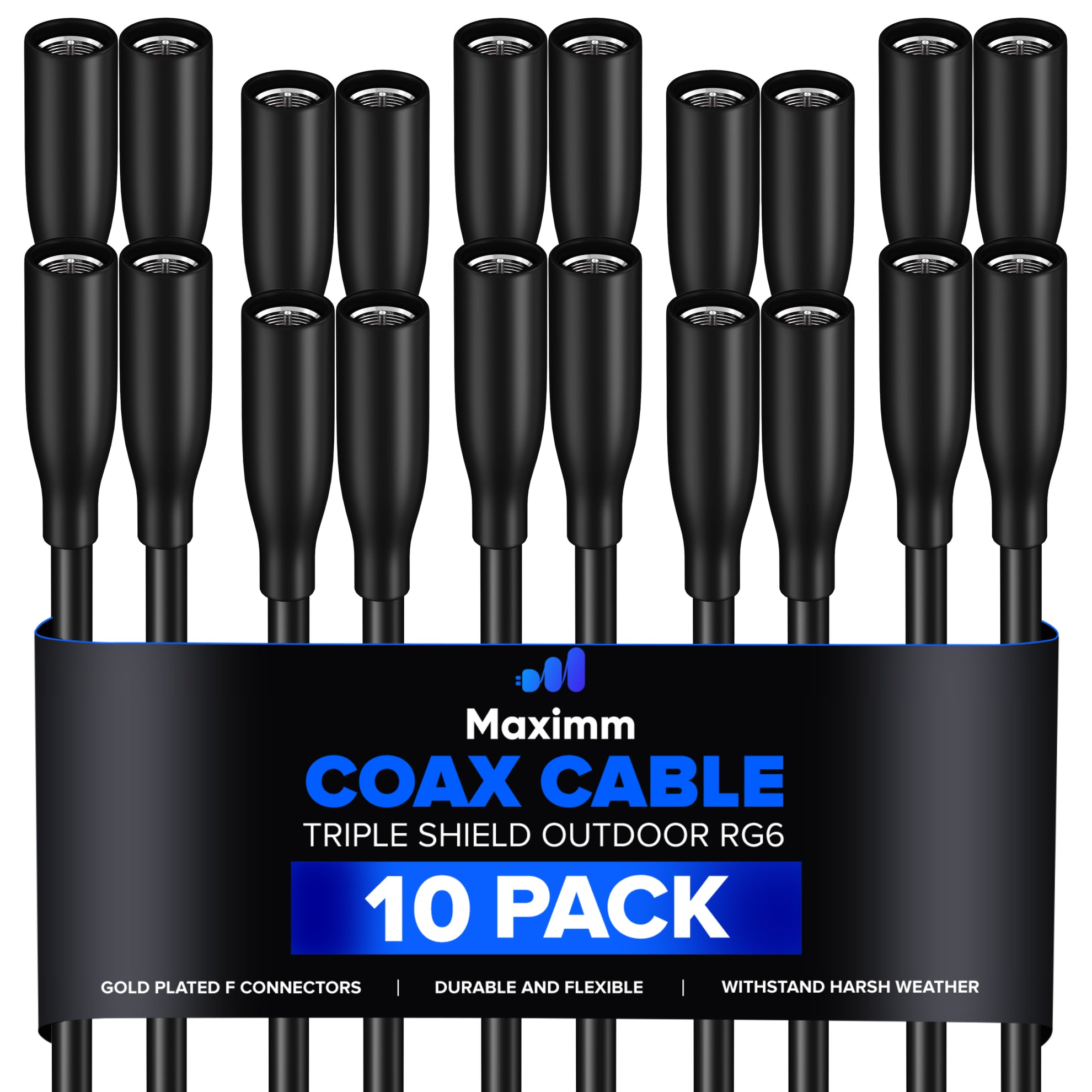 Coaxial Cable Outdoor 10 Pack