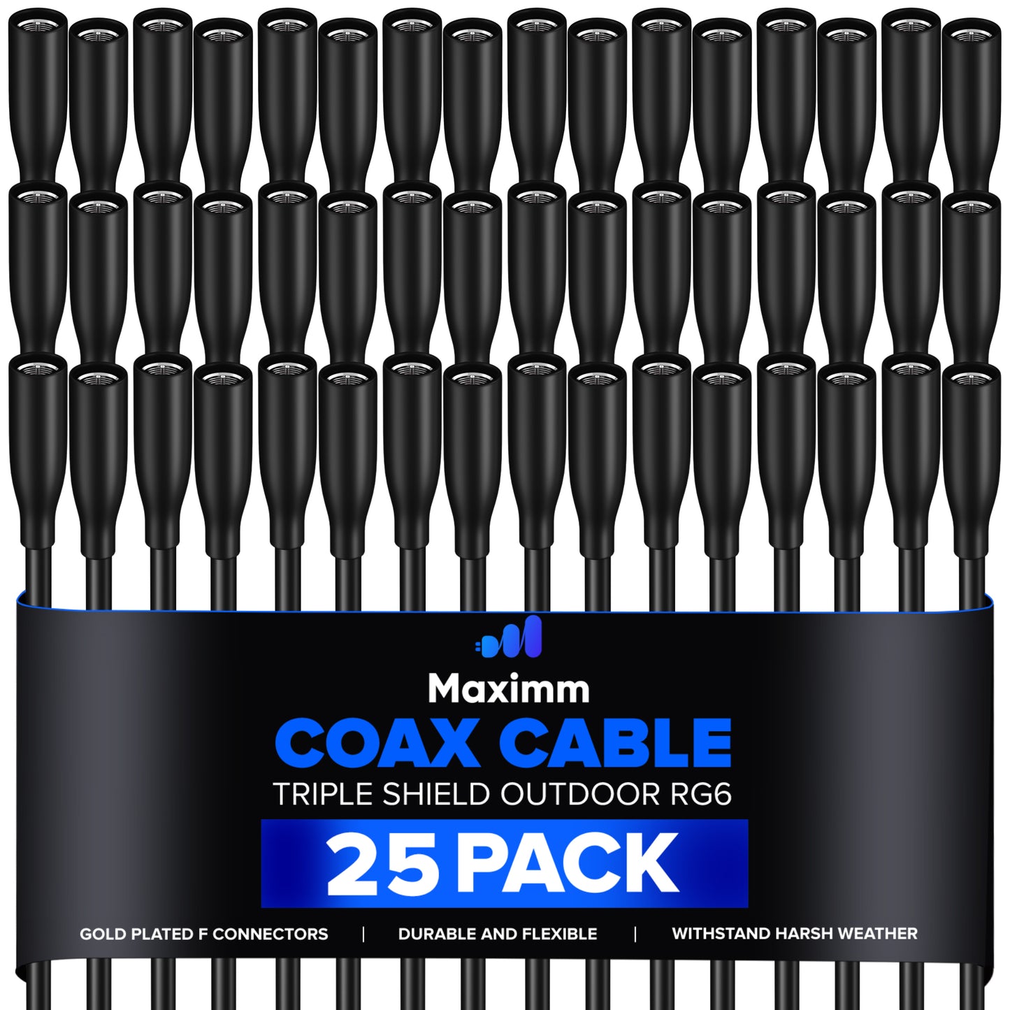 Coaxial Cable Outdoor 25 Pack