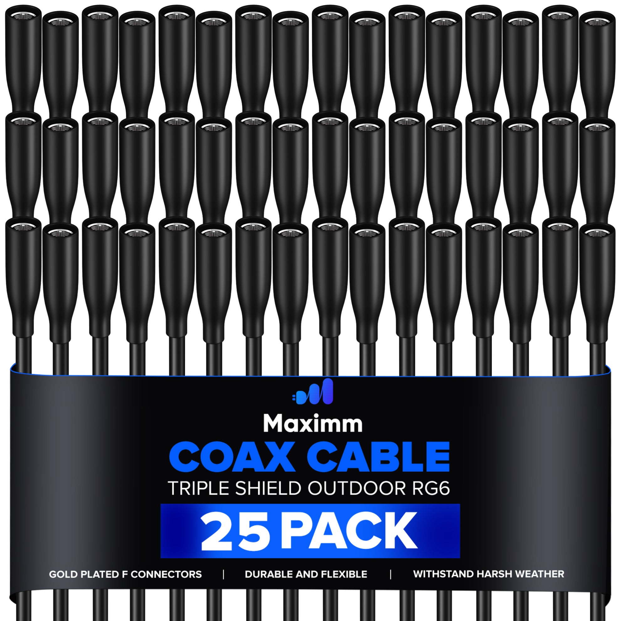 Coaxial Cable Outdoor 25 Pack