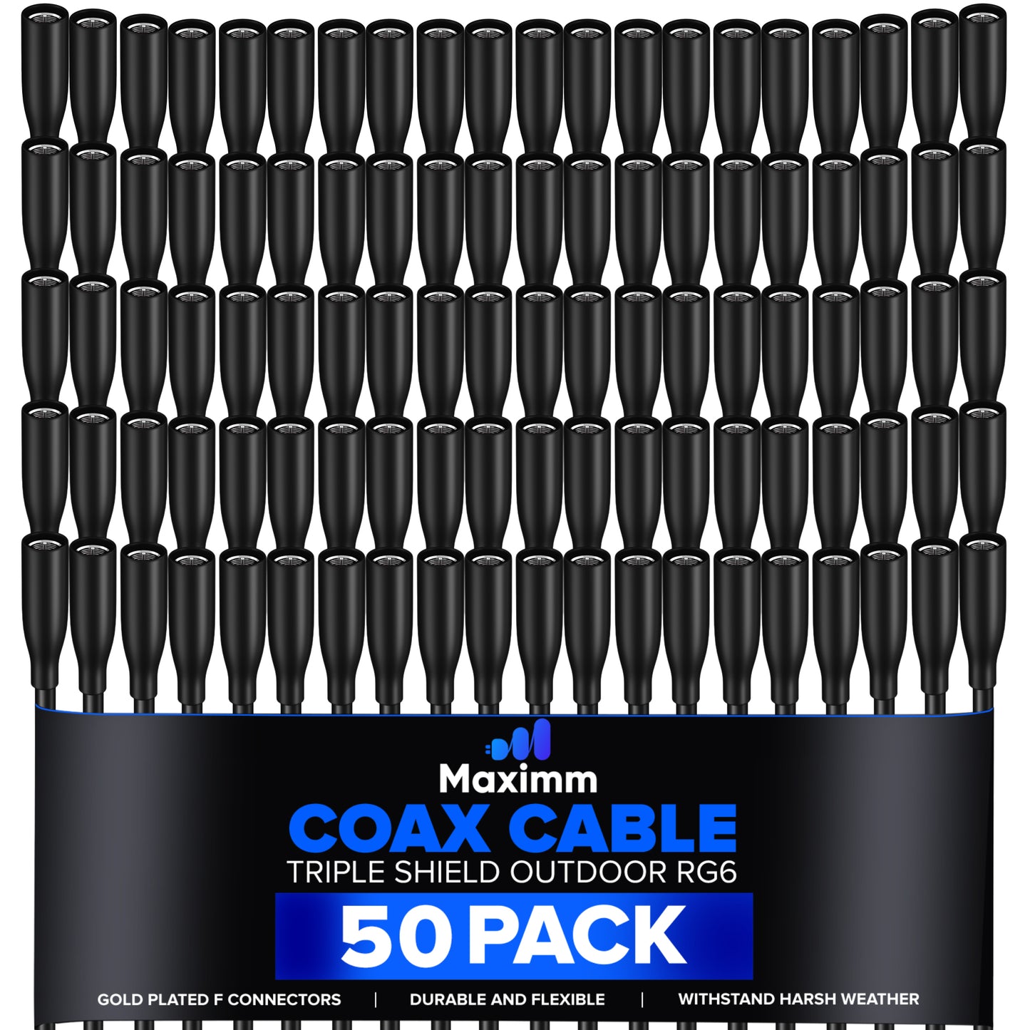 Coaxial Cable Outdoor 50 Pack