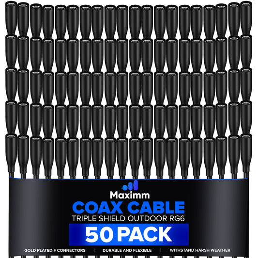 Coaxial Cable Outdoor 50 Pack