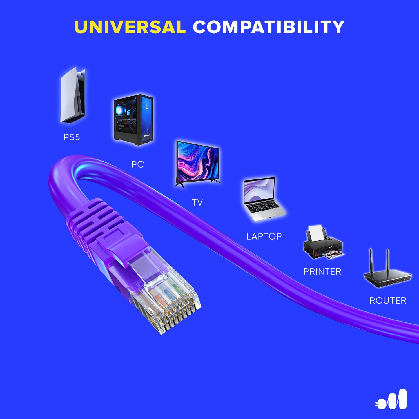 Maximm Cat6 Ethernet Cable Pure Copper - UTP Cable