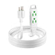 Extension Cord with 3 Outlets and Built-in Loop, Flat Extension Cord ETL Listed