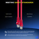 Maximm Cat 6 Ethernet Cable - High-Speed LAN, Internet, Patch & Network Cable - UTP, 10Gbps, 550MHz Ethernet Cord