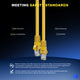 Maximm Cat 6 Ethernet Cable - High-Speed LAN, Internet, Patch & Network Cable - UTP, 10Gbps, 550MHz Ethernet Cord