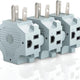 Maximm 3-Outlet Adapter Plug, Splitter Plug Outlet Expands Single Outlet Into 3 Outlets, Portable Wall Outlet Adapter UL Certified