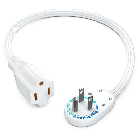 Extension Plug Inverted 360° Rotating Plug Extension Cord – Maximm Cable