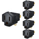 Maximm 2 Prong to 3 Prong Adapter, Ground Lifter Plug and Outlet Converter Turns Any 2 Prong Outlet Into a 3 Prong Outlet, ETL Listed