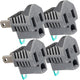 Maximm 2 Prong to 3 Prong Outlet Adapter, Polarized Grounding Converter ETL Two Prong to Three prongs Outlets ETL Listed