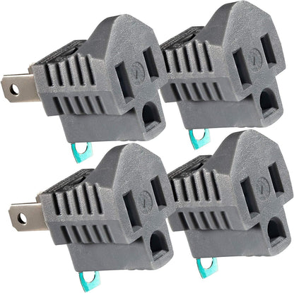 Maximm 2 Prong to 3 Prong Outlet Adapter, Polarized Grounding Converter ETL Two Prong to Three prongs Outlets ETL Listed