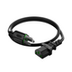 Universal PC/Monitor Power Cord 16AWG