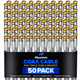Coaxial Cable Braided 50 Pack