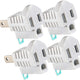 Maximm 2 Prong to 3 Prong Outlet Adapter, Polarized Grounding Converter ETL Two Prong to Three prongs Outlets ETL Listed