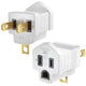 Maximm 2 Prong to 3 Prong Adapter, Ground Lifter Plug and Outlet Converter Turns Any 2 Prong Outlet Into a 3 Prong Outlet, ETL Listed